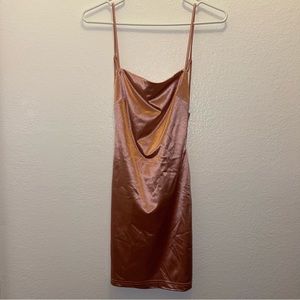 Satin Backless Dress